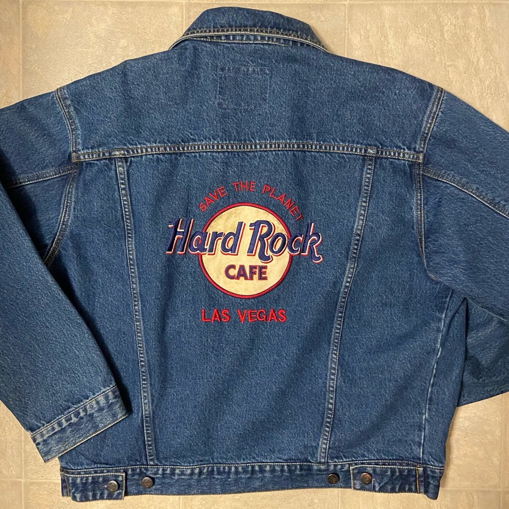 Vintage Hard Rock Cafe Las Vegas Denim Jacket